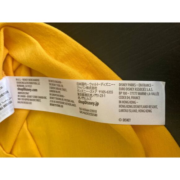 NWT Disney Parks Size Stitch Mustard Yellow Crop Top Size M - Picture 12 of 13